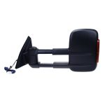 Extendable Towing Mirror - Mitsubishi TRITON 2005-2015 Electric, Black, with turn signal, Aluminum Base - Image 3