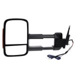 Extendable Towing Mirror - Mitsubishi TRITON 2005-2015 Electric, Black, with turn signal, Aluminum Base - Image 4