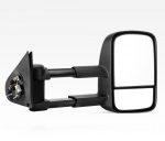 Extendable Towing Mirror - Toyota HILUX 2015+ Electric ,Black, Aluminum Base